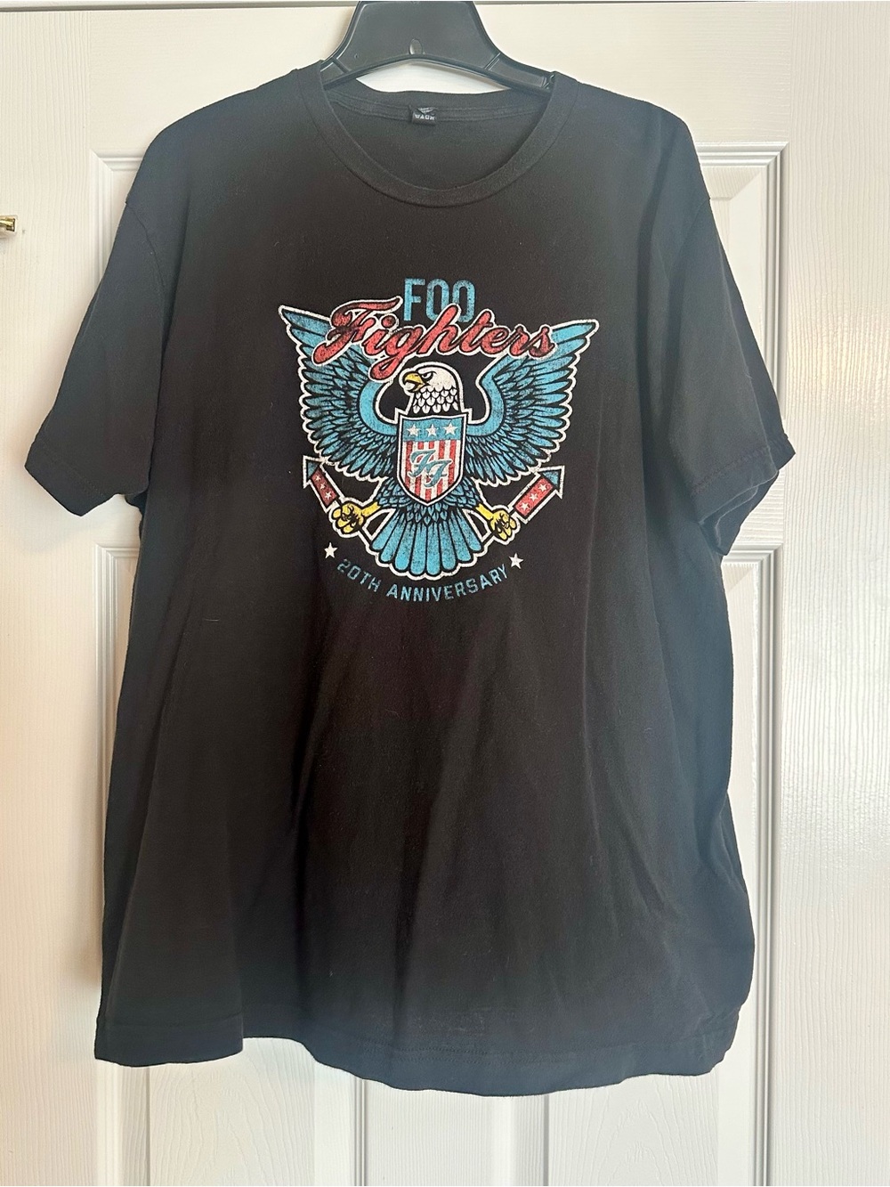 Foo Fighters 20th Anniversary Black Short Sleeve Graphic Tee